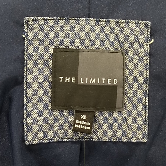The Limited Lined Blazer Navy Blue Checks Size XL - Picture 5 of 8